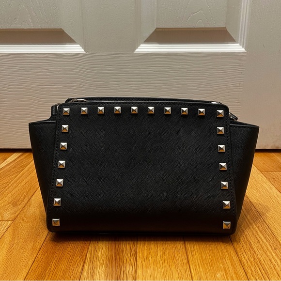 Michael Kors Leather Studded Purse - Picture 2 of 13